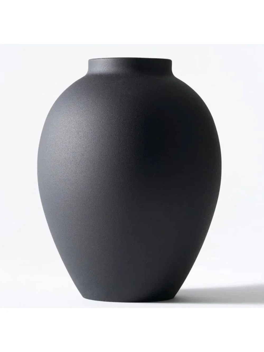 9 Inch Black Tall Ella Large Round Iron Vase Pampas Grass Table Mantel Home Dec